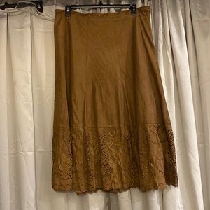 Faux Suede MIDI skirt